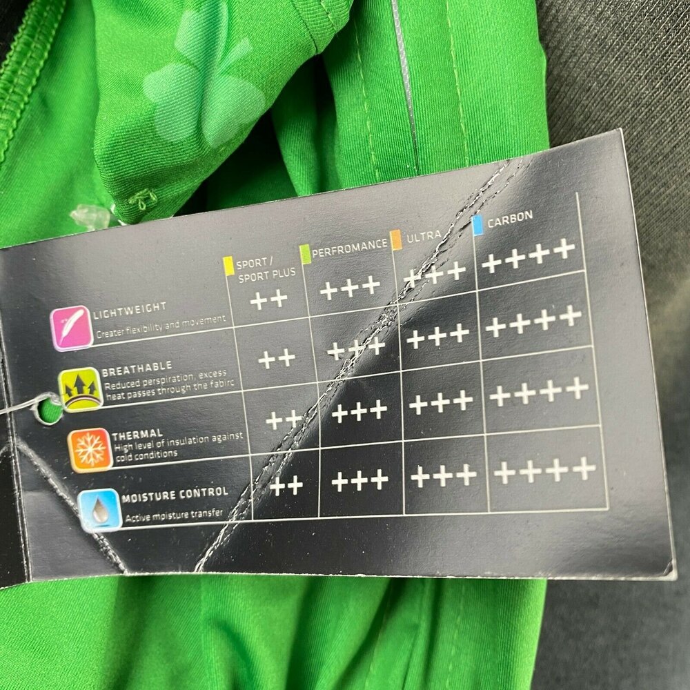 Spin 11 Cycling Ireland Bike Shirt Full Zip NWT XL Kelly Green Back Pockets - Picture 10 of 11